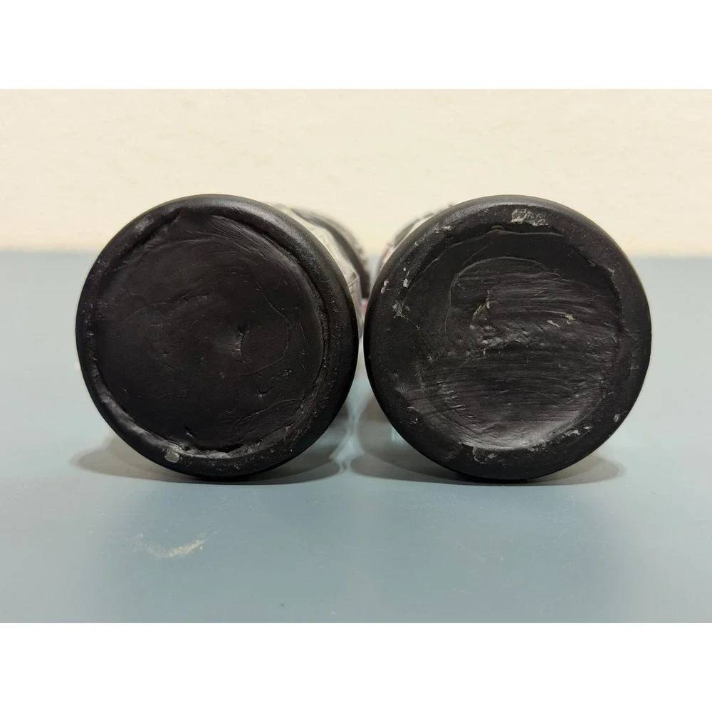 Jack Daniels Old No 7 Tennessee Whiskey Salt and Pepper Shakers Set Black Glass